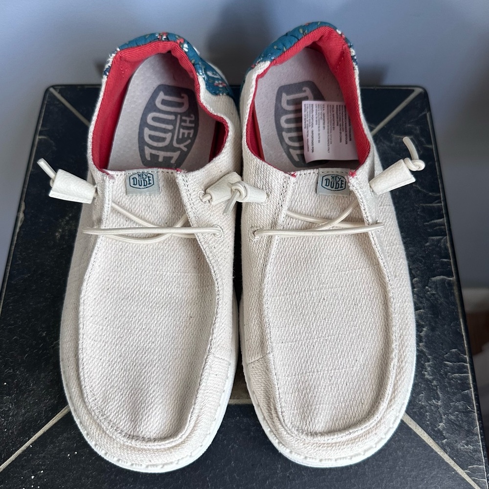 Hey Dude Off-White Casual Loafers